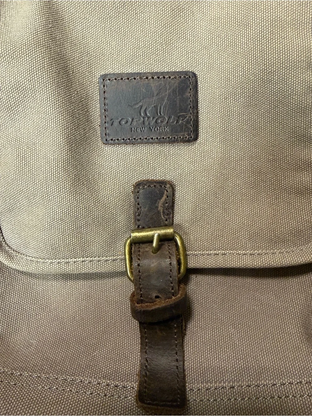 Vintage TOPWOLF New York Canvas Messenger Bag